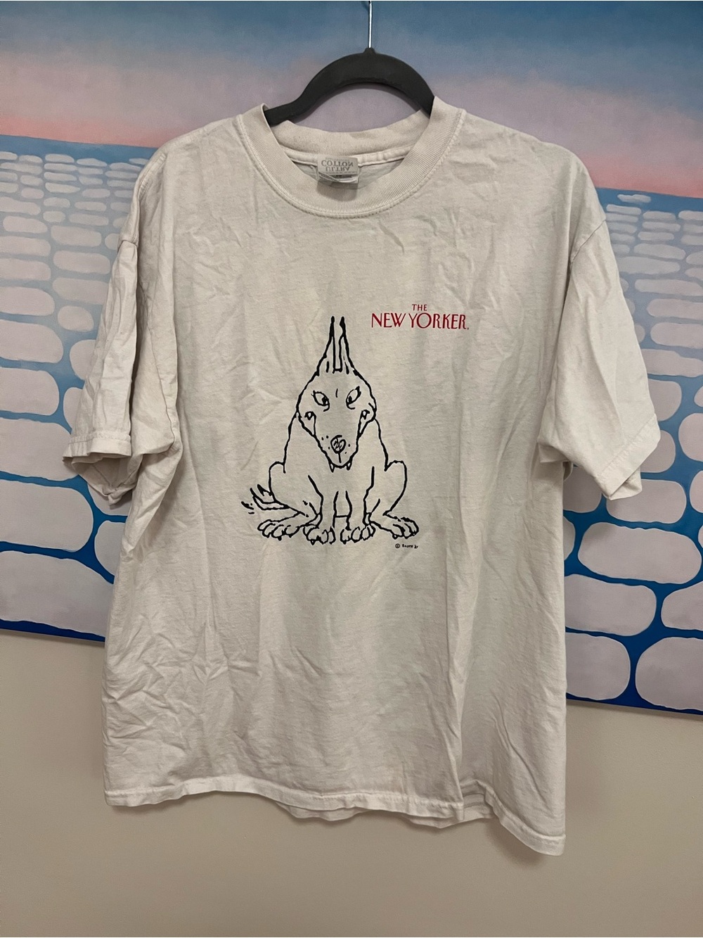 Vintage 1987 The New Yorker George Booth dog tshirt